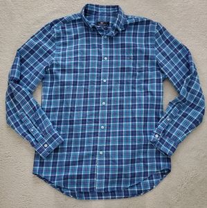 Vineyard Vines Men's Blue Plaid Classic Fit Tucker Shirt szM